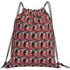 JBJGKHLP US Militari Soldati Patriottica Memorial Day Stampa Coulisse Zaino Donne Uomini Sport Allenamento Viaggio Yoga Borsa Fitness Portatile