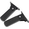 Posheliox Pedali anteriori pieghevoli con gomma antiscivolo, piastra in acciaio ispessito supporto per E-Bike Scooter ciclomotore, coppia sinistra e destra (7 cm)