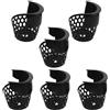 ULTECHNOVO Set 6 Tasche per Tavolo da Biliardo in PVC Nero 16x14x11cm Installazione Facile e Allineamento Adatto per Tavolo da Snooker