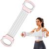 Generisch Estensore pettorale regolabile, 4 livelli regolabili, multifunzionale ed elastico, per esercizi di trazione muscolari, utilizzato per fitness a casa, allenamento della forza, yoga (rosa)