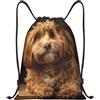 Generic Zaino con Coulisse Cute Dog Portraits Borsa con Coulisse Pieghevole Sacca da Palestra Impermeabile Sportiva Zainetto per Unisex Spiaggia Scuola