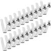 M METERXITY 20-Pack Ganci A Molla per Pagaia da Kayak 4mmx26mm Singolo Perno A Forma di V in Acciaio Spring per Camping/Pagaia da Kayak/Palo Tenda Ganci di Blocco