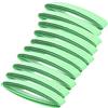 AOWINHIT Nastro Antiscivolo per Fascia Antisudore, Overgrip per Racchetta da Badminton, per Sport Agonistici, Lunghezza 44,1, Confezione da 10 (Verde)