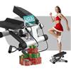 Niceday Mini stepper con bande di resistenza, Stepper Up-Down, macchina scalatore scale, monitor LCD multifunzionale, esercizio di allenamento a casa, braccia e allenamento completo