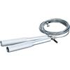 Brandsseller Corda per saltare fitness in acciaio, 3 m, regolabile con giunto sferico a 360 gradi Speed Rope Rope Slittamento e normale salto della corda, con esempi di esercizi