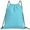 JBJGKHLP Zaino con coulisse con stampa arcobaleno nuvole di pioggia borsa portatile per allenamento sportivo da viaggio yoga
