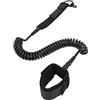 Qqmora Guinzaglio per Tavola da Surf Corda a Spirale Regolabile in TPU Ad Alta elasticità per Surf Paddleboard Longboard Uomo Donna (9 piedi)