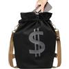 zwxqe Zaino con coulisse - Borsa sportiva con motivo dollaro per attività all'aria aperta, design leggero e resistente, con contenitore multiuso per calcio, nuoto, spiaggia, scuola, palestra