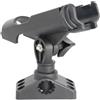 LumoCheefy Supporto per canna da pesca girevole a 360°, base con montaggio su binario, per kayak, barca, pesca, nero