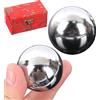 Generic Palline Baoding per terapia della mano - 2 pezzi in acciaio da 2 pezzi per esercizi di dita palle da baoding cinesi | Strumento per esercizi di salute per fitness fisico rilassante donne uomini adulti
