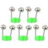Generic Campane per canna da pesca, 5 pezzi, con clip per segnalatore di abboccata