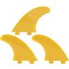 AOWINHIT Set di Pinne per Tavola da Surf 3 Pezzi G5 Pinne Flessibili Durevoli Stile per Attrezzatura da Surf Longboard Shortboard Materiale in PVC (G5)