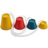 Hontaog 4 Tee da Golf in Gomma, Tee da Golf Invernali in Gomma, Tee da Golf Jumbo in Plastica, Varie Altezze e Multicolore, per i Giorni Gelidi Tappetino per Pratica Driving Range