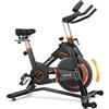 YOSUDA Cyclette YOSUDA 2026, volano da 10 kg, bici da spinning magnetica silenziosa, bici da interno con display LCD a 6 finestre, app, supporto per tablet, cyclette, capacità di carico 180 kg