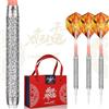 EMYTH Set freccette 90% tungsteno punta morbida - 20 g, attacco 2BA, finitura argento elegante per bersagli elettronici