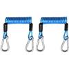 Generico Corda Per Tavola Da Surf Corda - Elastica Resistente Con Moschettone 2 Di | 2 Pezzi Corda Di Collegamento Per Stand Up Paddle Board | Per Campeggio All Aperto Marina Fiume Pesca Corda Tavola Da
