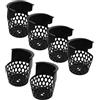 JECOMPRIS Set 6 Tasche per Tavolo da Biliardo Junior in PVC Nero, Resistente all'Usura Entrata Palline Precisa per Tavolo da Pool Trasformabile