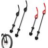 Infinity & Breathe Set di sgancio rapido per bicicletta (2 pezzi, 14 cm/19 cm), assi a sgancio rapido in lega di alluminio, per ruota anteriore e posteriore, compatibile con mountain bike, bici da