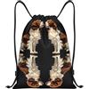 Generic Zaino con Coulisse Cute Charles Spaniel Borsa con Coulisse Resistente Sacca da Palestra Grande capacità Sportiva Zainetto per Viaggi Unisex Spiaggia