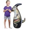 zwxqe Inflatable Boxing Toy, Dinosaur Punching Bag for, 37 inch Bounce Back Training Playset, Active Indoor Outdoor Sports for Kids Fitness and Esercise, Inflatable Punch Bag, 1000 g