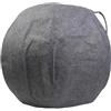 NbgrvB Copertura per palla da yoga in feltro, 55 cm, 65 cm, 75 cm, per esercizi, custodia protettiva con design pieghevole, grigio