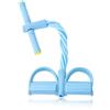 XPEX 1 PCS Fascia di resistenza per pedale(blu),fasce elastiche per allenamento, 6 tubi, corda elastica con pedale, elastici palestra, attrezzatura per esercizi per uso domestico.