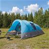 LoogCape Tenda a tunnel in poliestere 185T, rivestimento in poliuretano, blu, 560 x 395 x 212 cm, area di 22,12 m², per campeggio, famiglia, antivento, con tiranti, 1 tenda