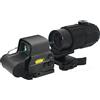AWETHE Mirino 558+G45, mirino 558 verde e rosso dot reflex e combo con lente d'ingrandimento G45 5X, mirino ottico olografico ibrido con lente d'ingrandimento G45, moltiplicatore di rollover a sgancio