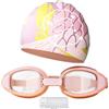 zwxqe Tappi Nuoto per Les, Cappellini da Nuoto,Set di Occhiali da nuoto in Silicone | Accessori Sportivi Impermeabile Telaio per Spiaggia Nuotata Piscina Estate