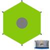 Generic Copertura Superiore Per Trampolino Telo Parasole Esterno Oxford
