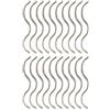 Generic Fibbie per Rete da Trampolino Acciaio Zincato, Set da 20 Pezzi, 11,7 cm