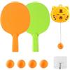 zwxqe Dangling Table Tennis Trainer, Indoor Table Tennis Esercizier, Tavolo Tennis Training Toy, Parent-Child Pong Trainer, Sparring Table Tennis Toy, Pong Eserciser with Racket