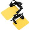 VILLCASE 2 Pezzi Clip Occluder per Occhiali da Tiro in ABS Giallo, Accessorio per Test Preciso Occhio Singolo, Comfort e Protezione per Tiro Indoor e Outdoor