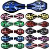 FunTomia - Waveboard con cuscinetti a sfera, custodia e CD (diversi colori disponibili), blu/fiocco di neve.