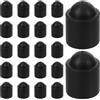 TOKIDNY Tappi Protettivi in Gomma Protezione Punta Stecca 25 Pezzi per Stecca da Biliardo Nero per Estendere Durata, Accessorio Essenziale per Gioco in Sala Biliardo