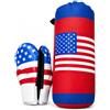 JYC CREATIVE Set da boxe con sacco e guanti, 4 specifiche disponibili, attrezzatura da allenamento (rosso, 33 x 14 cm)