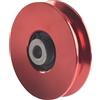 Gettimore Ruota per cavi per attrezzature fitness, per rullo in lega di alluminio lavorato a CNC con cuscinetto 6202RS, accessorio per esercizi addominali silenziosi 75-114 mm