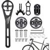 zwxqe Supporto per Cyclocomputer - Supporto allungato in alluminio - Fissaggio manubrio in alluminio per Cyclocomputer | per action camera, torcia e bici da strada, esterno e