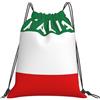 Generic Zaino con Coulisse Italy Flag Borsa con Coulisse Leggero Drawstring Backpack Impermeabile Sacca da Palestra per Viaggi Unisex Vacanze