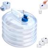 Vjyibpb Serbatoio d'Acqua Pieghevole con Rubinetto,Secchio Pieghevole 5 l 10l 15l (5L)