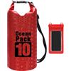 zwxqe Impermeabile Dry Bags, Lightweight Roll-Top Storage, 16,14 x 7,68 x 0,2 pollici Travel Bags for Camping, Commuting, Shopping, Outdoor Adventures, Secure, Durable Protection, Nero , Se référer au