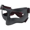 NEIQIUWING Protettiva Naso in Carbonio per Basket e Calcio - Protezione Antiurto Visiero Traspirante Regolabile Nero Sport Contatto(Black+Red Band)