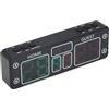 Aolidsive Tabellone Segnapunti Elettronico ABS Tabellone Segnapunti Digitale con Display LED a 10 Cifre DC 5V Ricaricabile Touch e Controllo Pulsanti per Pong Basket Allenamento Giochi in Aula (BLACK)