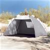 LoogCape Tenda da spiaggia per 2 persone, grigia, impermeabile, con poliestere PU, aste a sgancio rapido, tenda da spiaggia 190T, facile da trasportare, per campeggio, spiaggia e festival