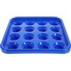 SHINEOFI Vassoio Fine Plastica Biliardo Pp e Palle Porta-Palle in Blu Lavorazione per Snooker Pool Adatto per Sala Giochi e Club