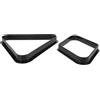 SAFIGLE Triangolo per Biliardo Supporto per Palline da Biliardo da Tavolo in Plastica Set 2 Pezzi Nero Design Sciolto e Compatibile Accessorio Professionale Palline Standard