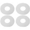 SHINEOFI Guarnizioni per Valvola di Gonfiaggio Aria in PVC 4 Pezzi Bianco Resistenti alle Intemperie e Anti-invecchiamento per attività All'aperto Kayak e Gommoni