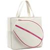 KQFCAZRE Borsa da Tennis, Borsone Porta Racchette di Grande capacità, Portatile, per Sport, Resistente all'Acqua, per Uomo E Donna, Borsa a Mano, Bianco