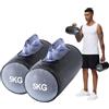 DEIRIS Manubri Acqua, Manubri Pieghevoli Regolabili, Borsa Pesi Acqua, Attrezzatura Fitness Portatile, Manubri Pesi Regolabili Fino a 10 kg/Paio, per Allenamento della Forza, Allenamento di Base