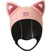 KIOALXZ Simpatica Cuffia da Sub con Orecchie di Gatto Realizzata in Neoprene da 3 mm, Cappuccio per Muta da Surf e Nuoto, Facile da riconoscere, per